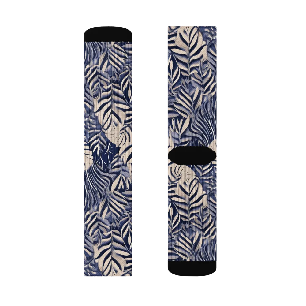 Moonlit Herbarium on Socks — Right Sock