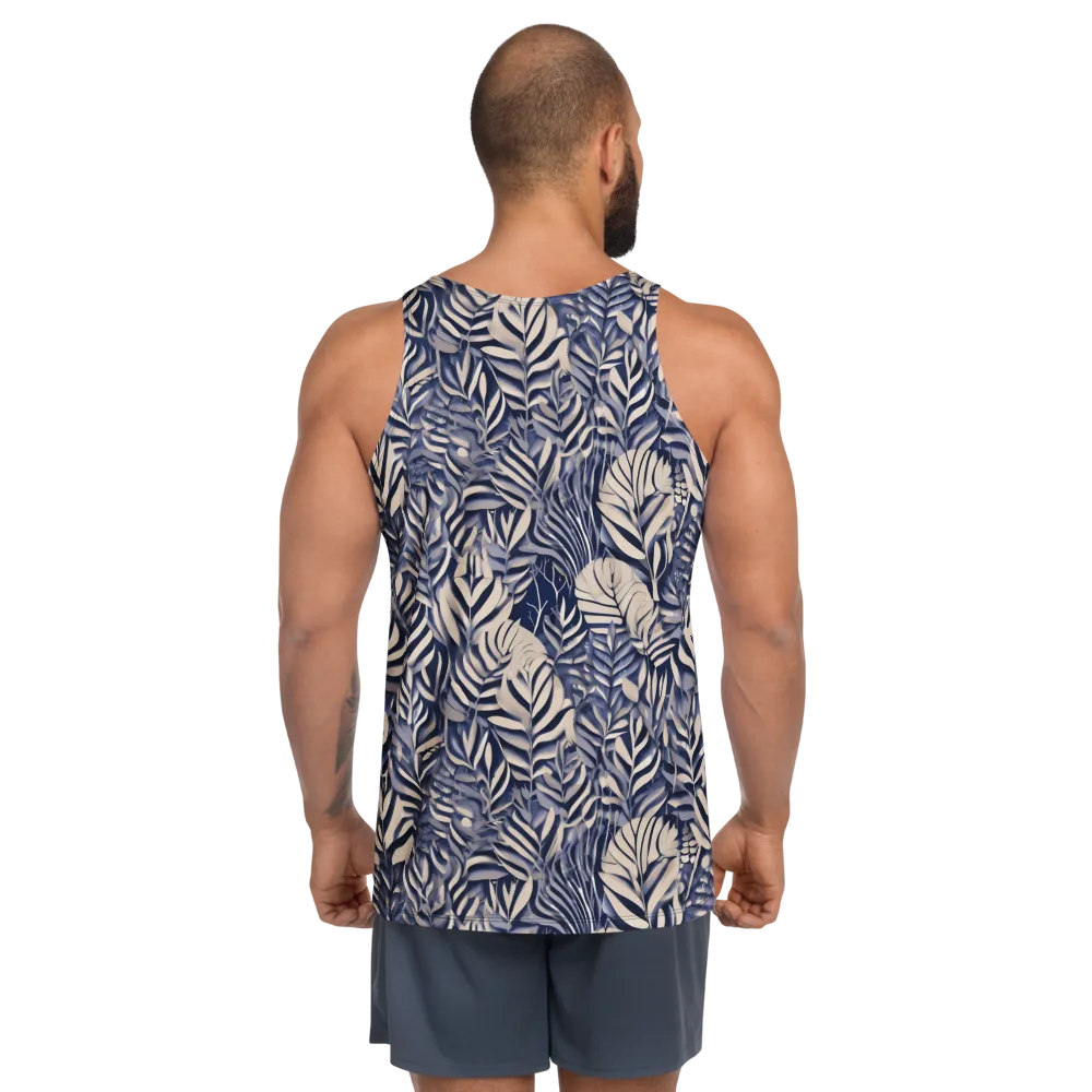 Moonlit Herbarium on Men's Tank Top — Back