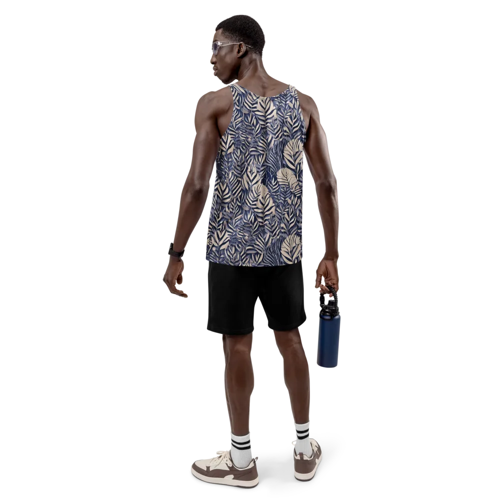Moonlit Herbarium on Men's Tank Top — Back