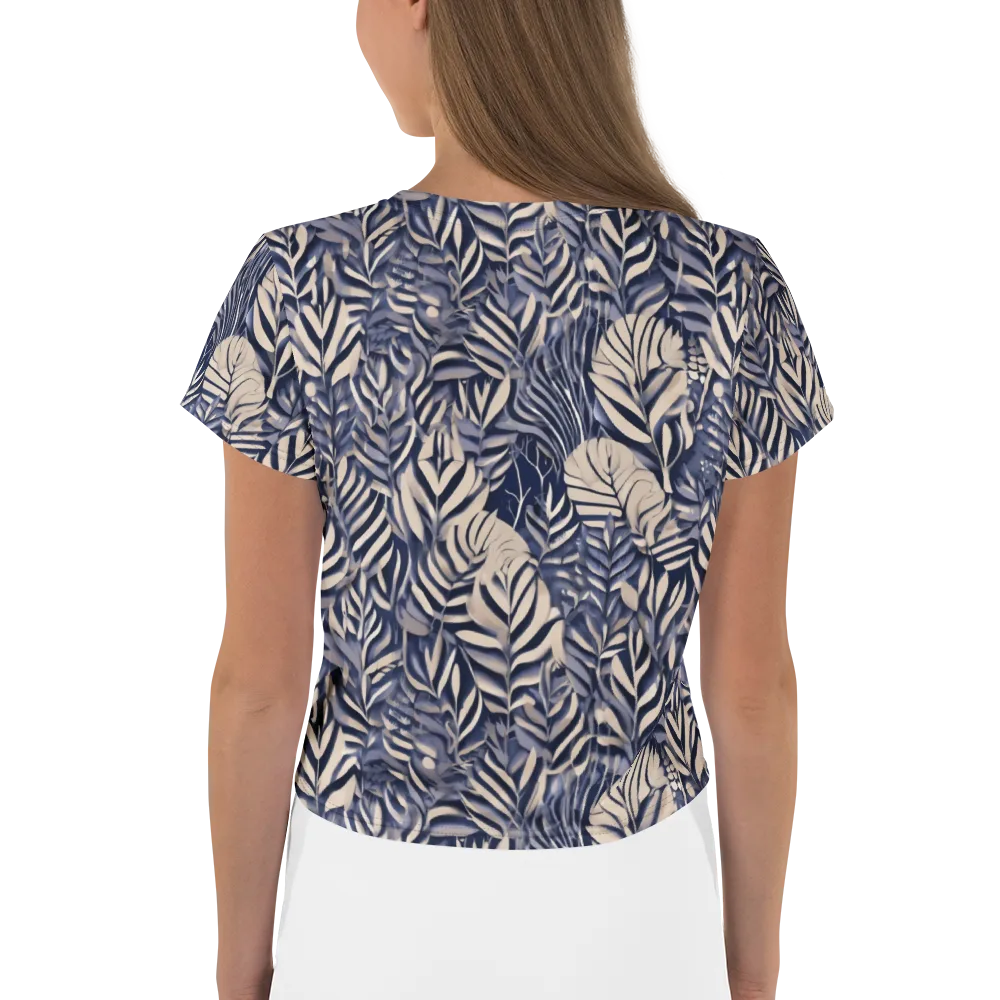 Moonlit Herbarium on Crop Tee — Back