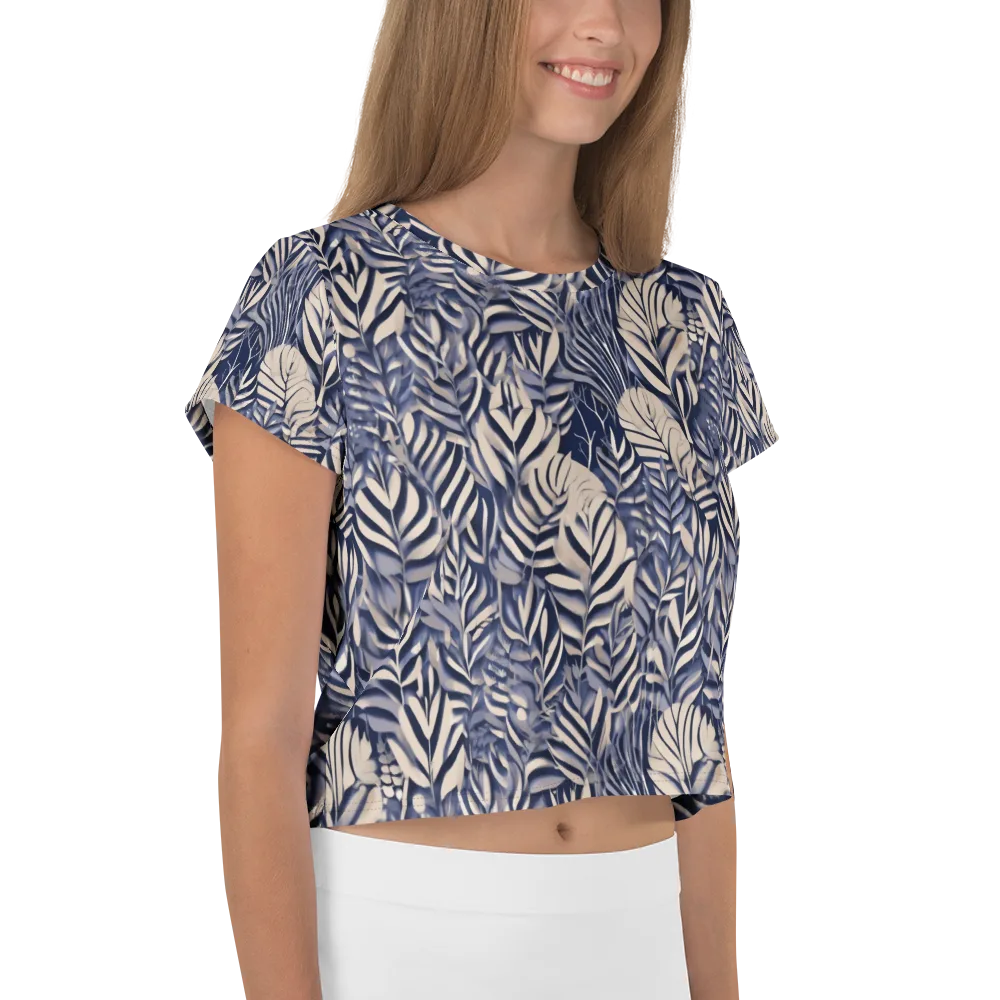 Moonlit Herbarium on Crop Tee — Right
