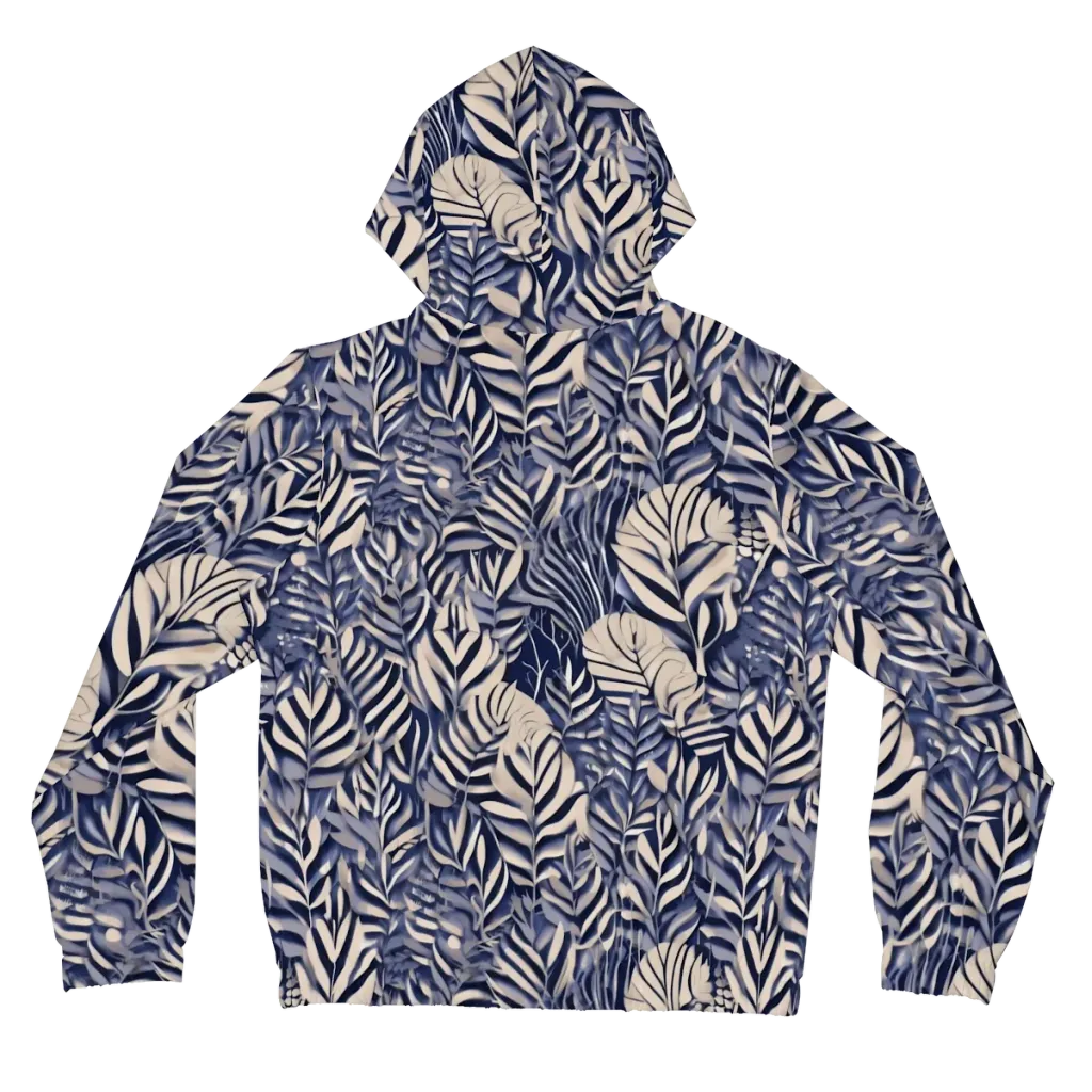 Moonlit Herbarium on Women's Full-Zip Hoodie — Back