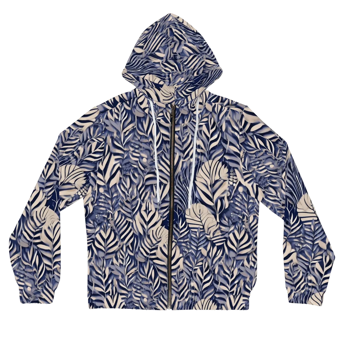 Moonlit Herbarium on Women's Full-Zip Hoodie — Front