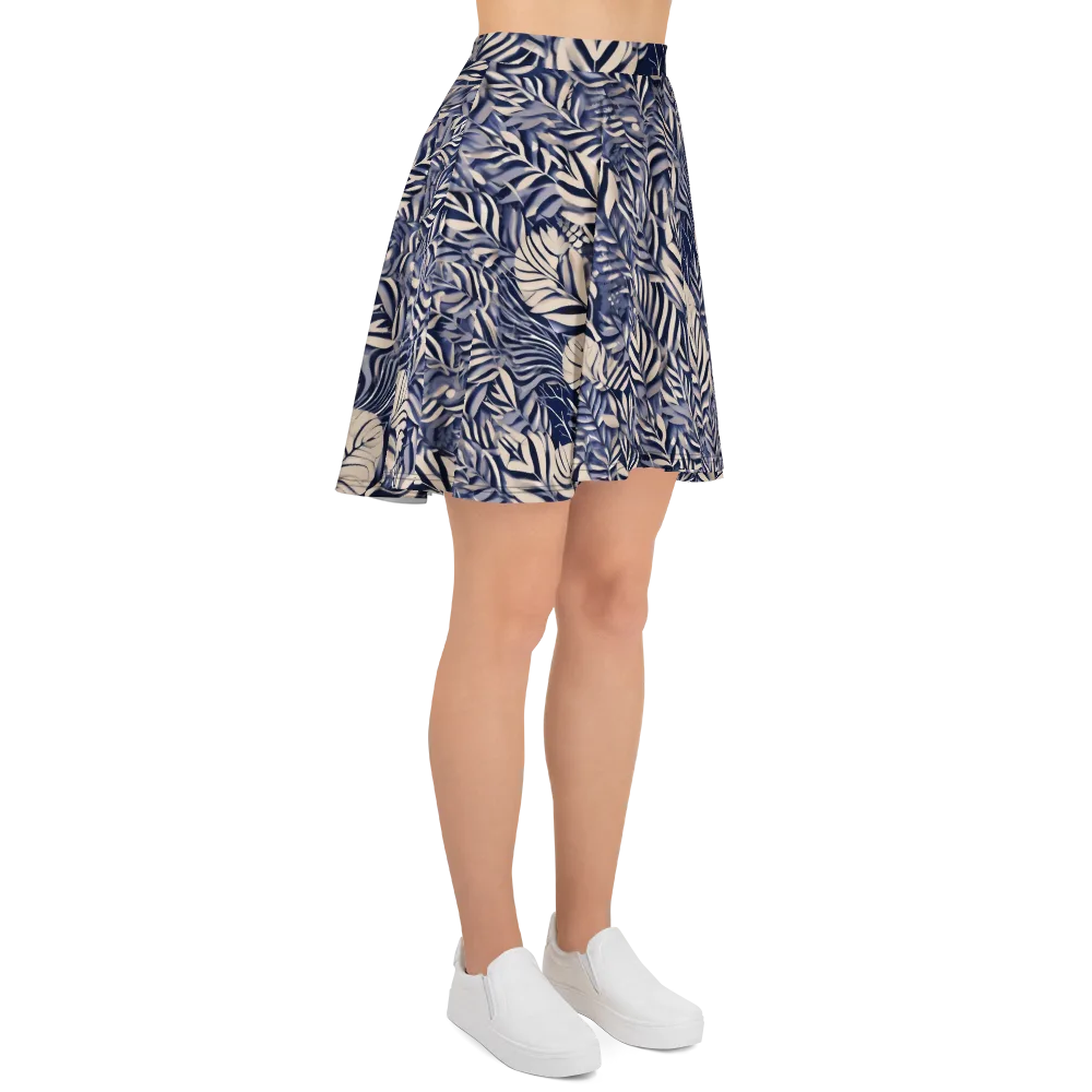 Moonlit Herbarium on Skater Skirt — Right