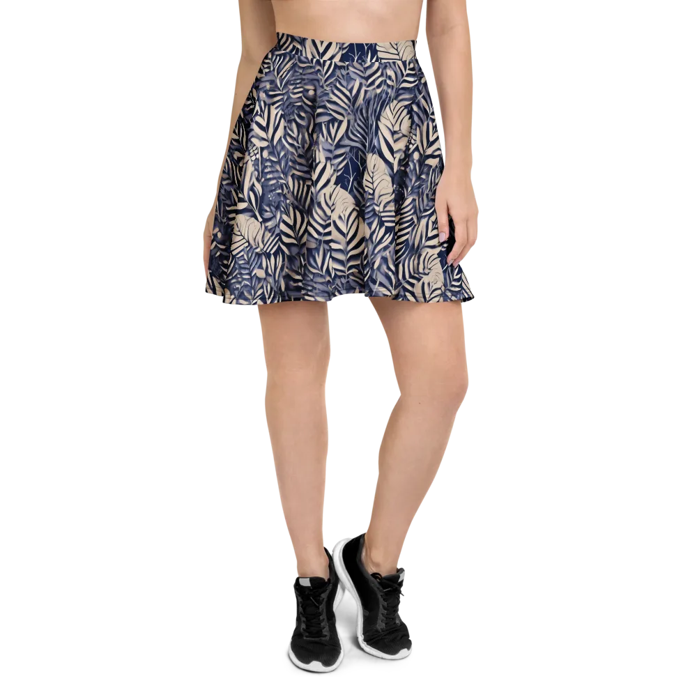 Moonlit Herbarium on Skater Skirt — Front