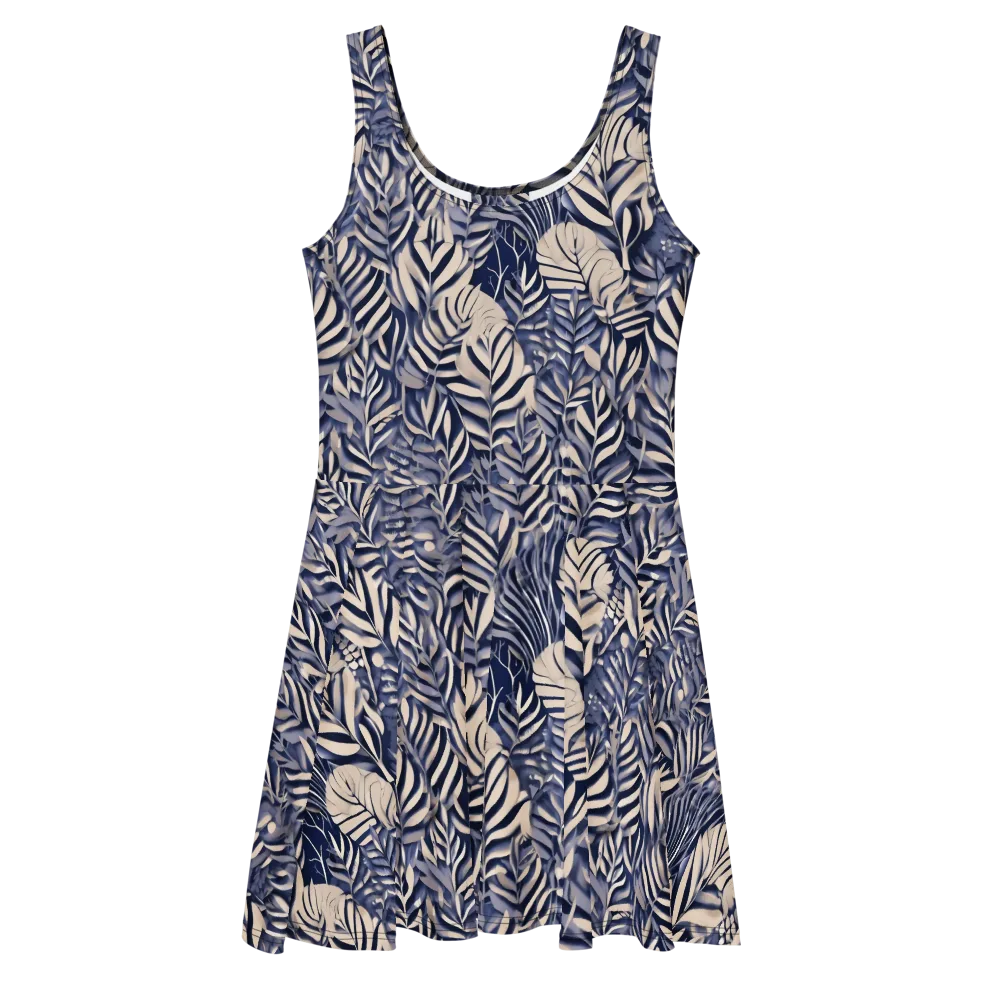 Moonlit Herbarium on Skater Dress — Front