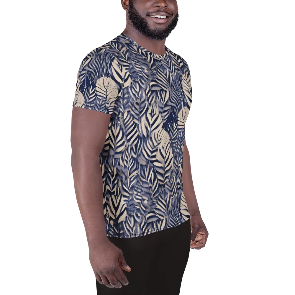 Moonlit Herbarium on Men's Athletic T-Shirt — Right