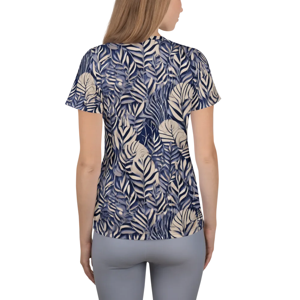 Moonlit Herbarium on Women's Athletic T-Shirt — Back