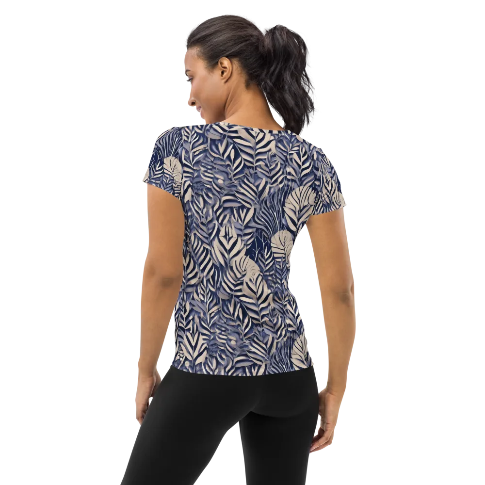 Moonlit Herbarium on Women's Athletic T-Shirt — Back