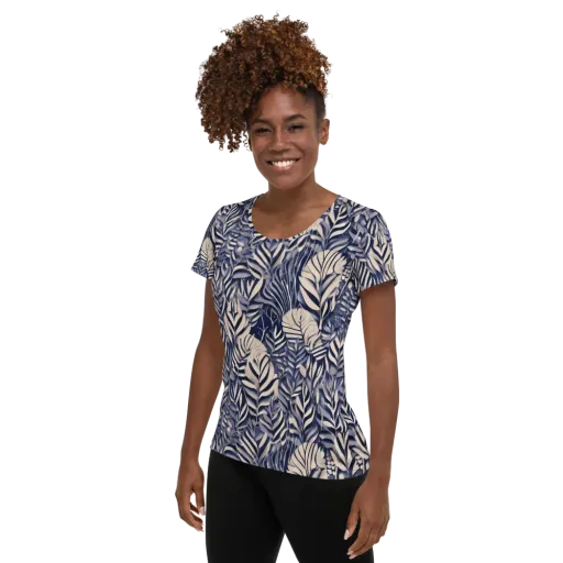 Moonlit Herbarium on a Women's Athletic T-Shirt