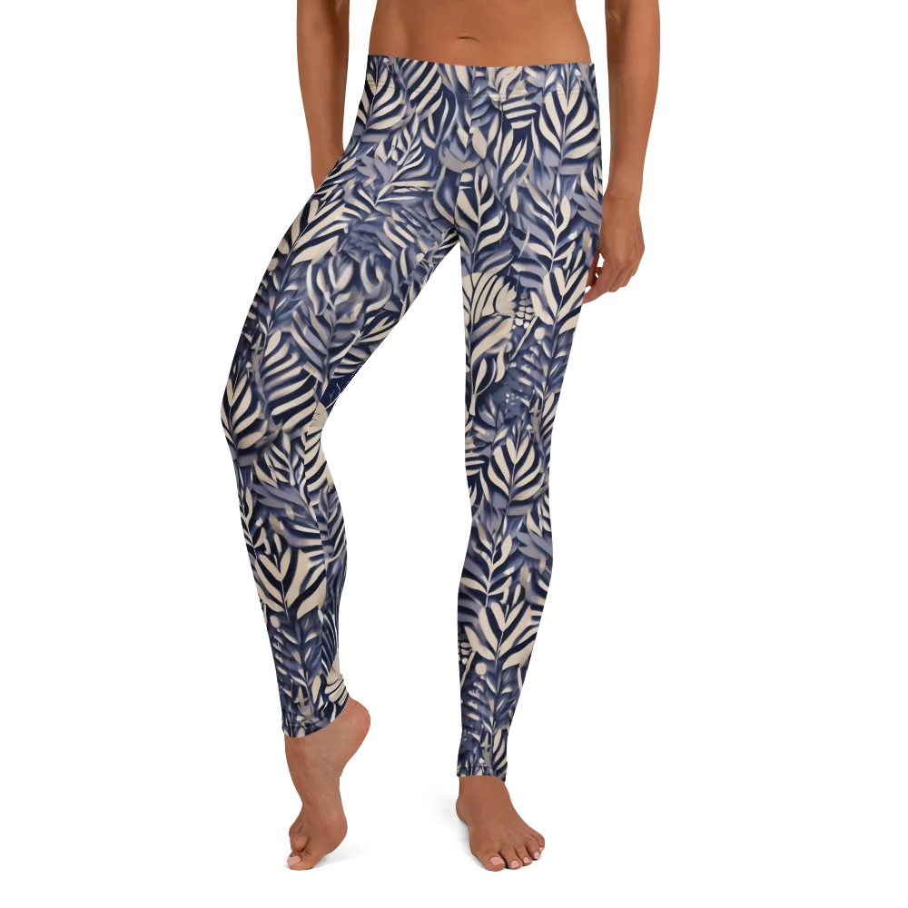 Moonlit Herbarium on Leggings — Front
