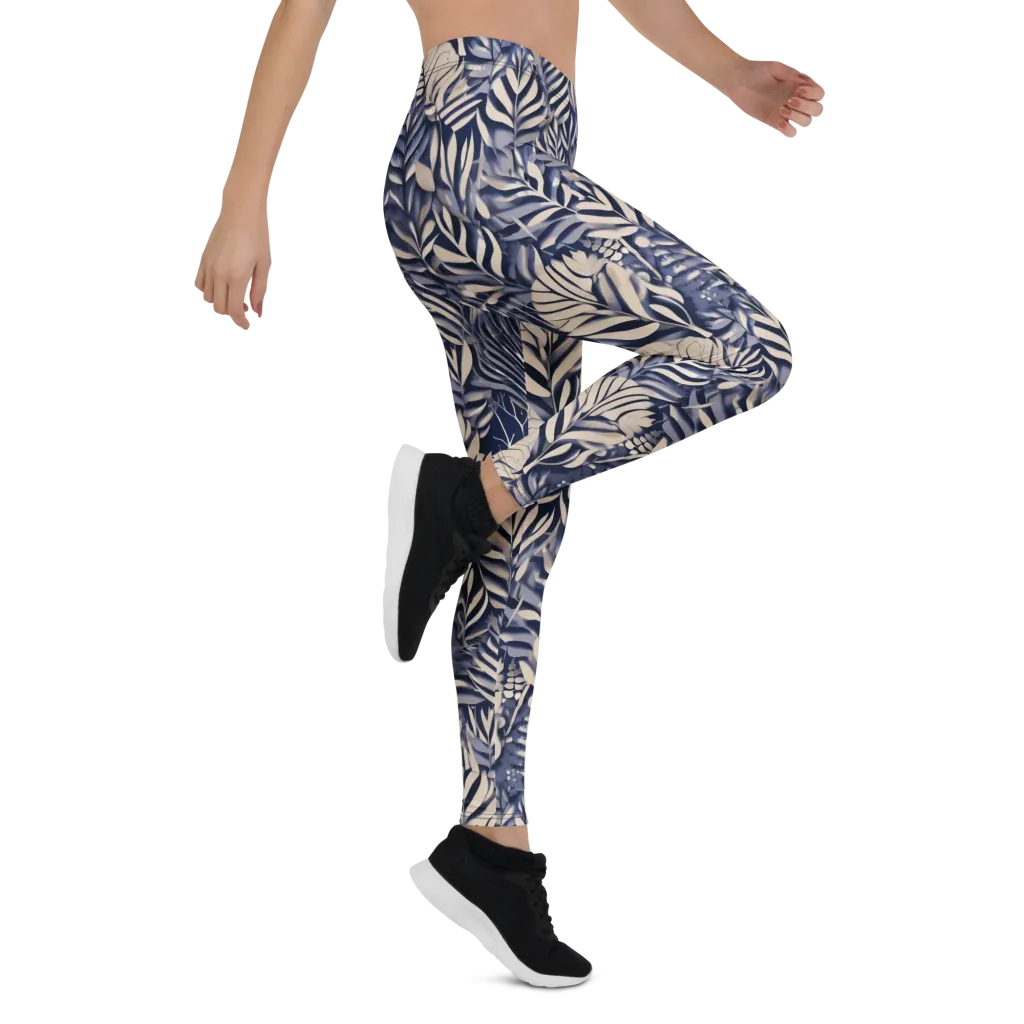 Moonlit Herbarium on Leggings — Right
