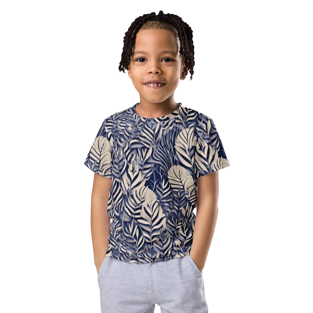Moonlit Herbarium on Kids Crew Neck T-Shirt — Front