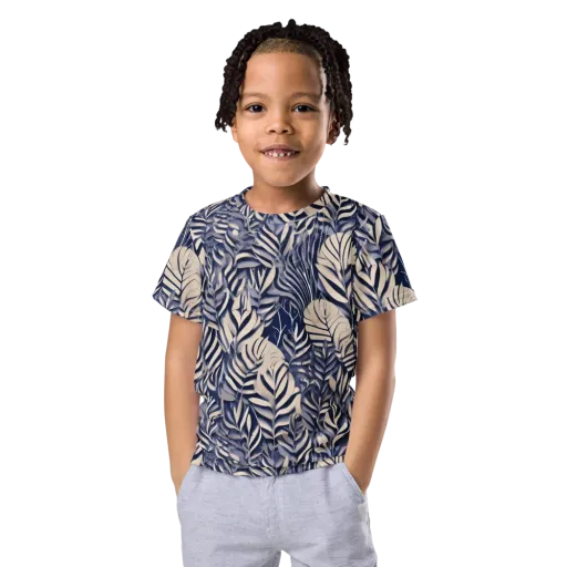 Moonlit Herbarium on a Kids Crew Neck T-Shirt