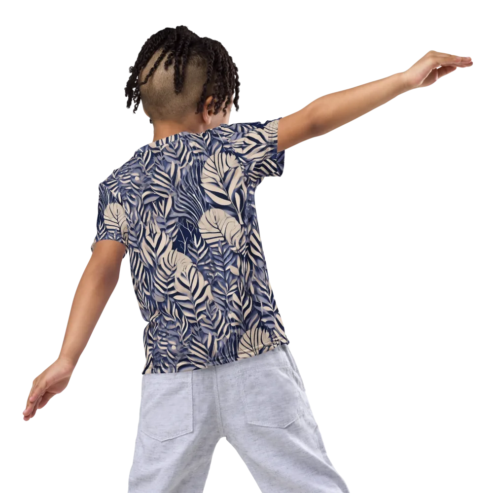 Moonlit Herbarium on Kids Crew Neck T-Shirt — Back