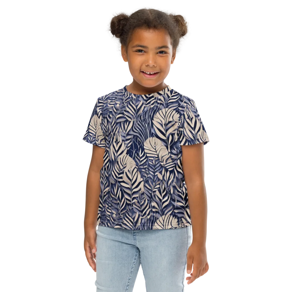 Moonlit Herbarium on Kids Crew Neck T-Shirt — Front