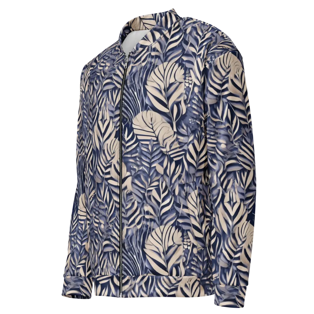 Moonlit Herbarium on Bomber Jacket — Left Front