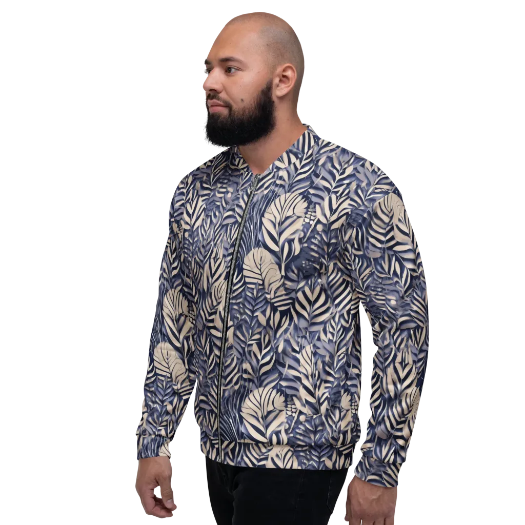 Moonlit Herbarium on Bomber Jacket — Left