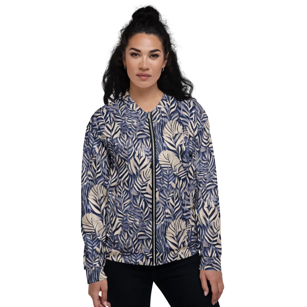 Moonlit Herbarium on Bomber Jacket — Front