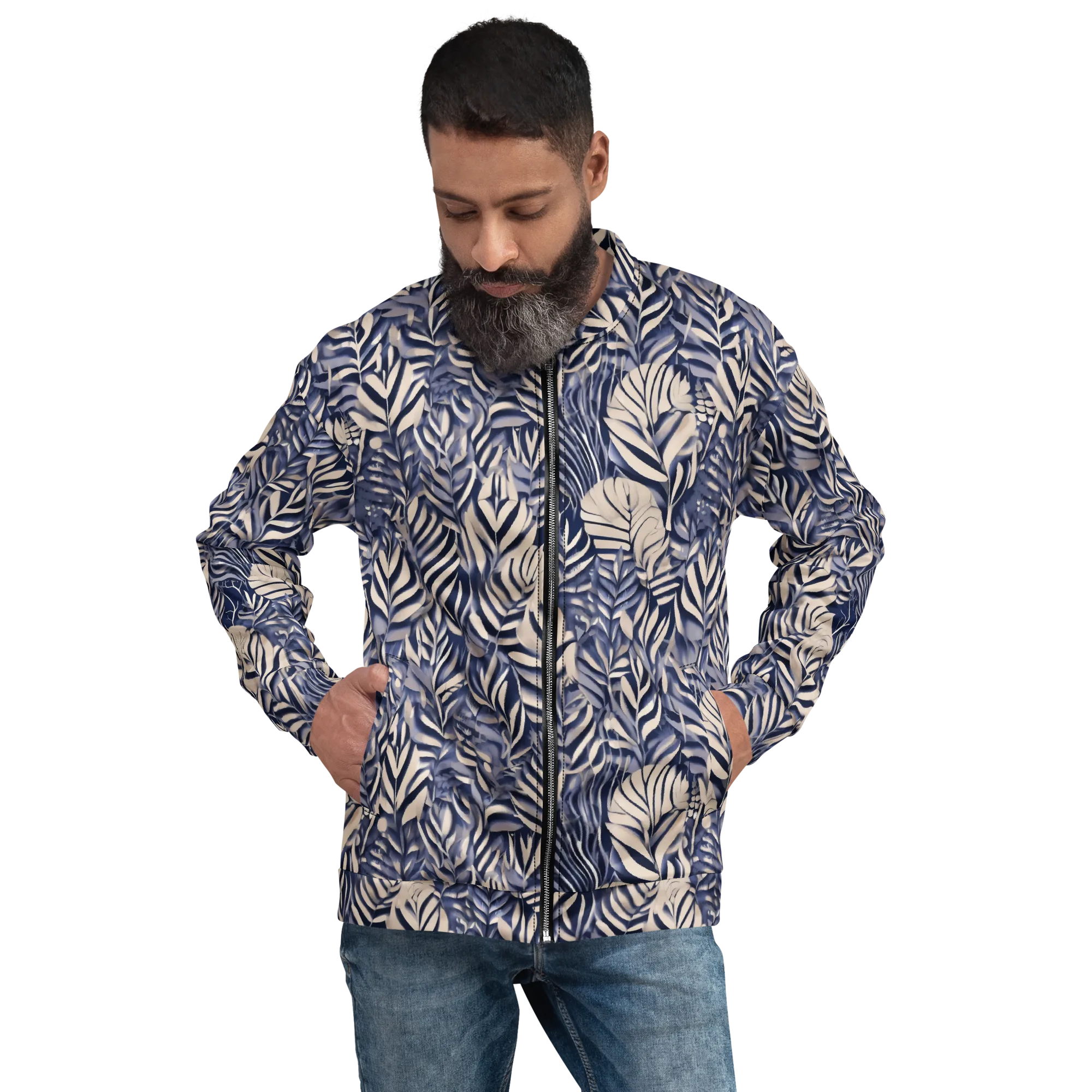 Moonlit Herbarium on Bomber Jacket — Front