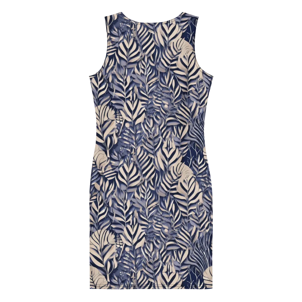 Moonlit Herbarium on Bodycon Dress — Back