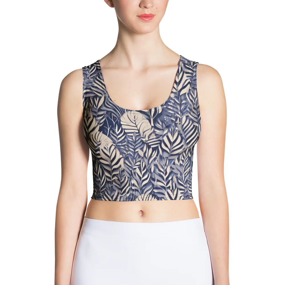 Moonlit Herbarium on Crop Top — Front