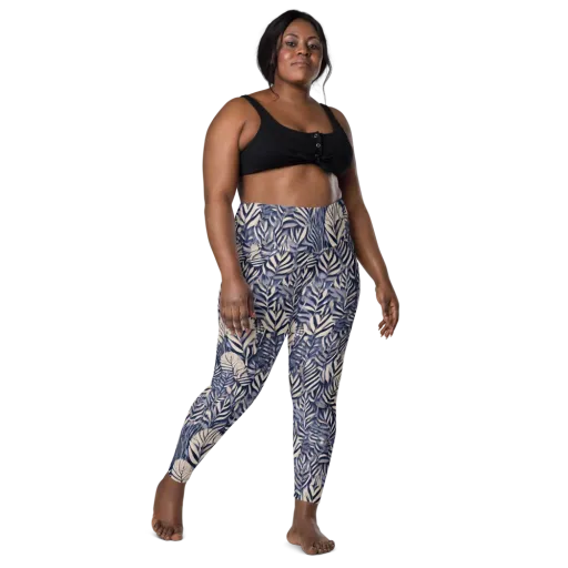 Moonlit Herbarium on a Leggings with Pockets