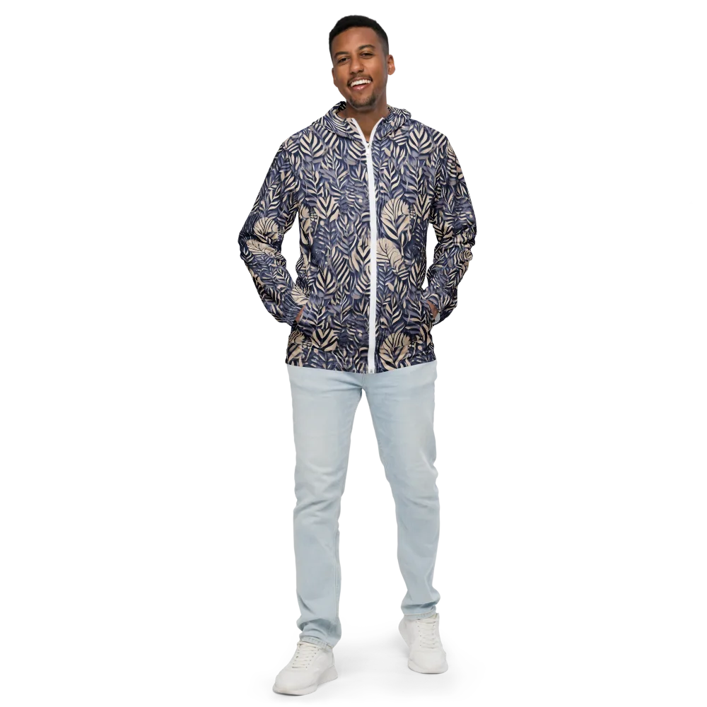 Moonlit Herbarium on Men's Windbreaker — Front