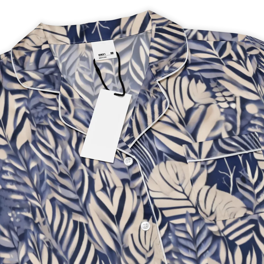 Moonlit Herbarium on Women's Short Sleeve Pajama Top — Product details