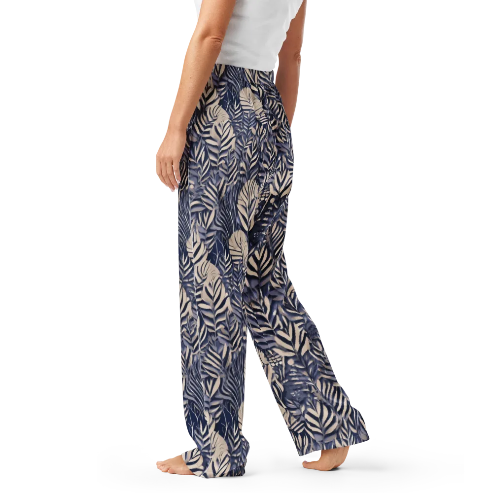 Moonlit Herbarium on Women's Pajama Pants — Left