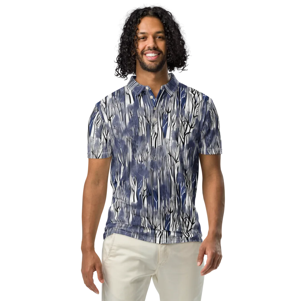 Bluewood Veil on Men's Slim Fit Polo Shirt — Front