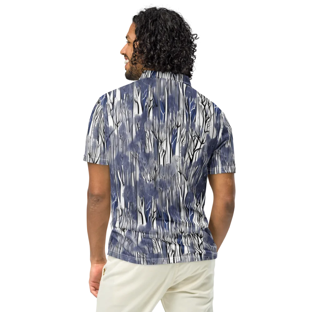 Bluewood Veil on Men's Slim Fit Polo Shirt — Back