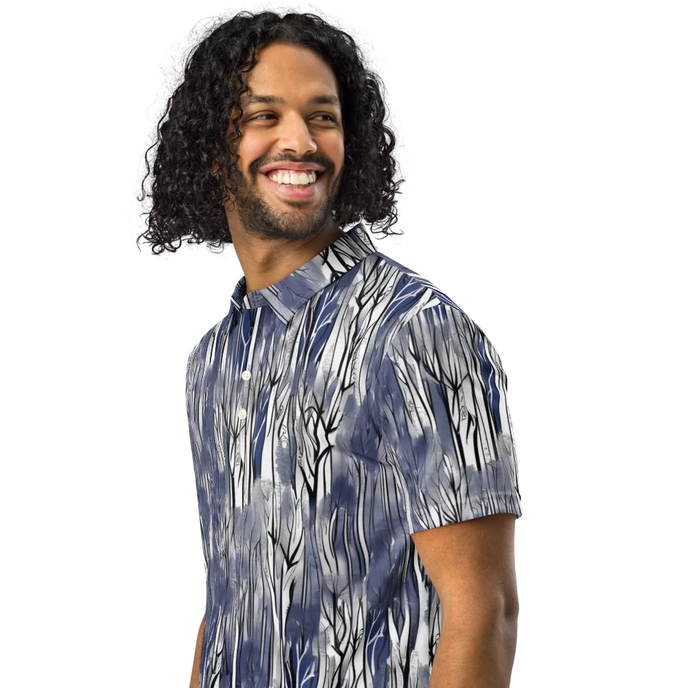 Bluewood Veil on Men's Slim Fit Polo Shirt — Left Front