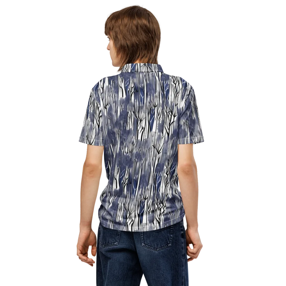 Bluewood Veil on Men's Slim Fit Polo Shirt — Back