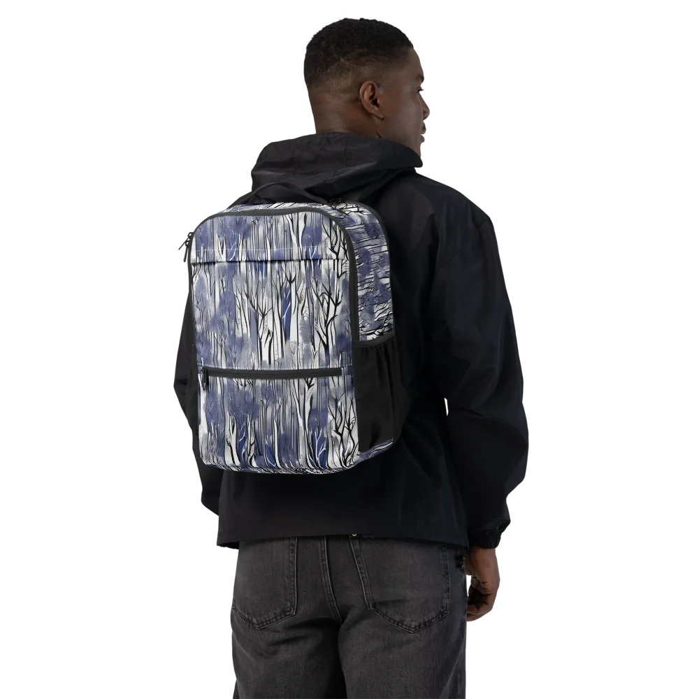 Bluewood Veil on Utility Backpack — Back
