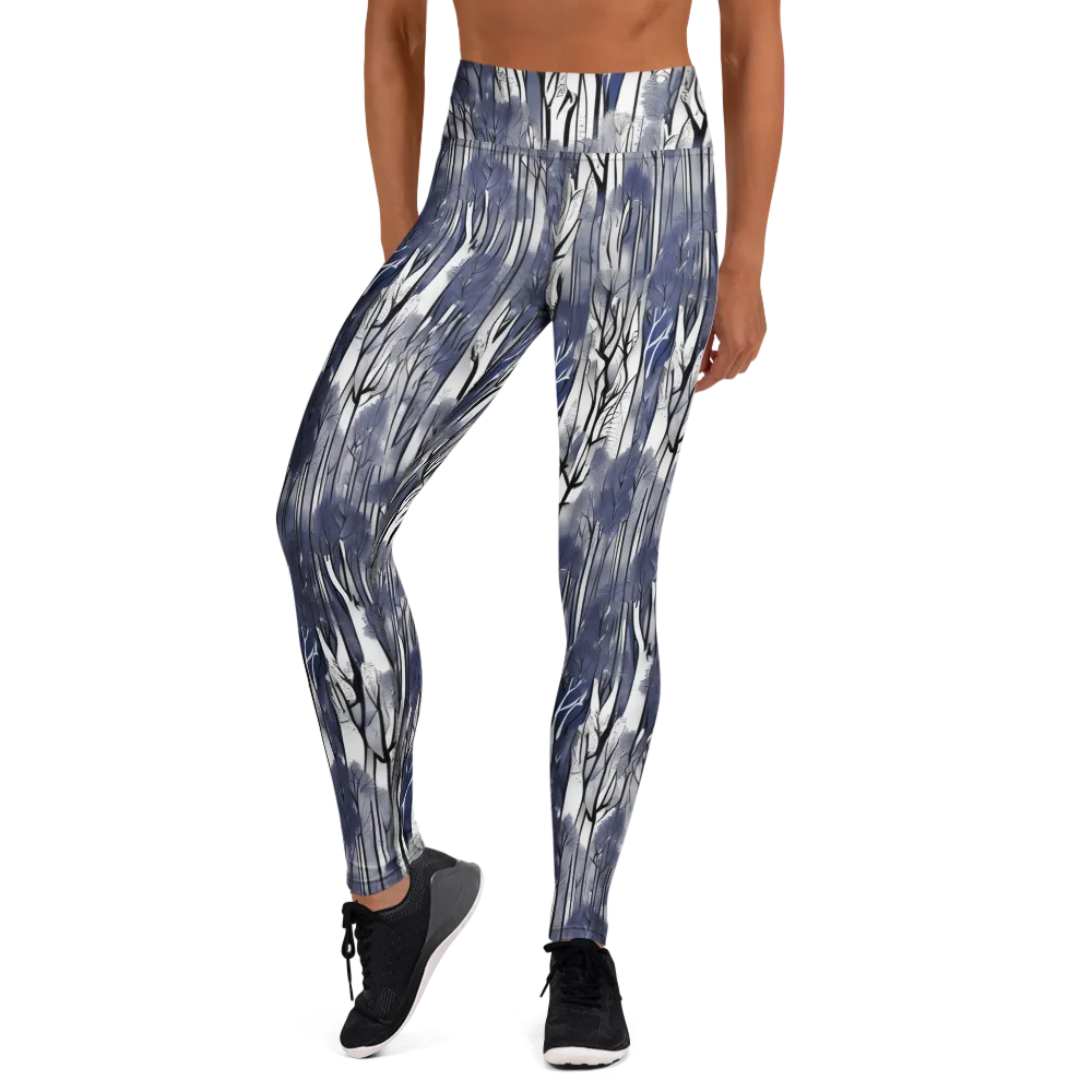 Bluewood Veil on Yoga Leggings — Front