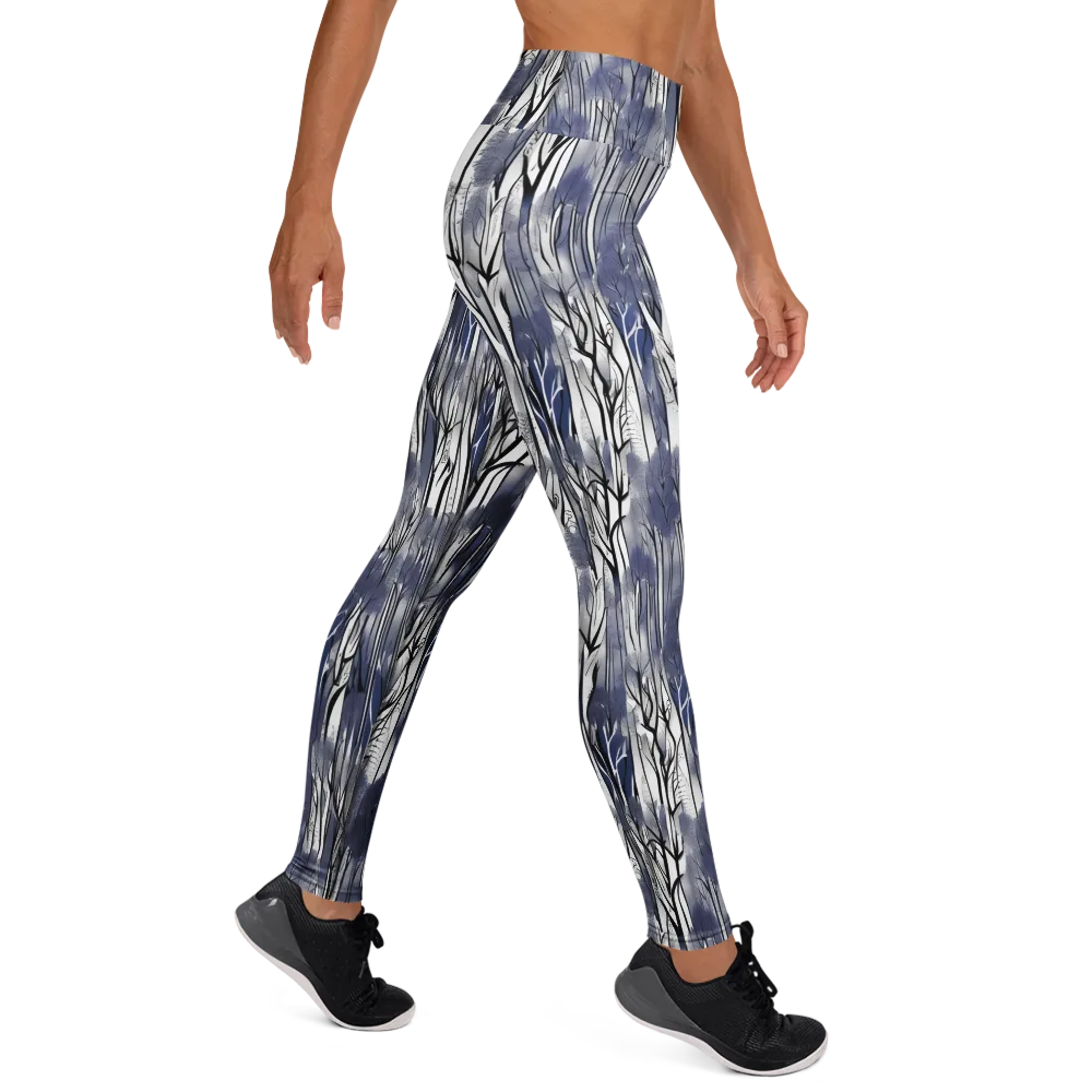 Bluewood Veil on Yoga Leggings — Right