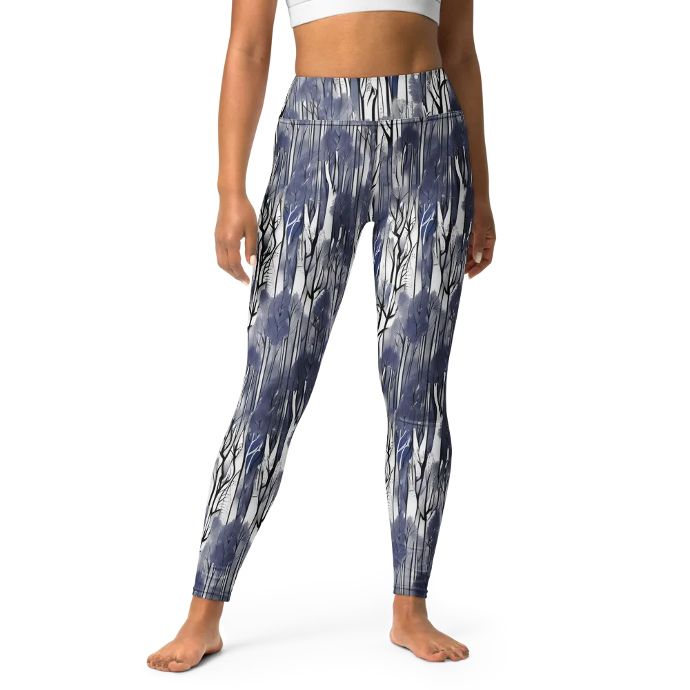 Bluewood Veil on Yoga Leggings — Front