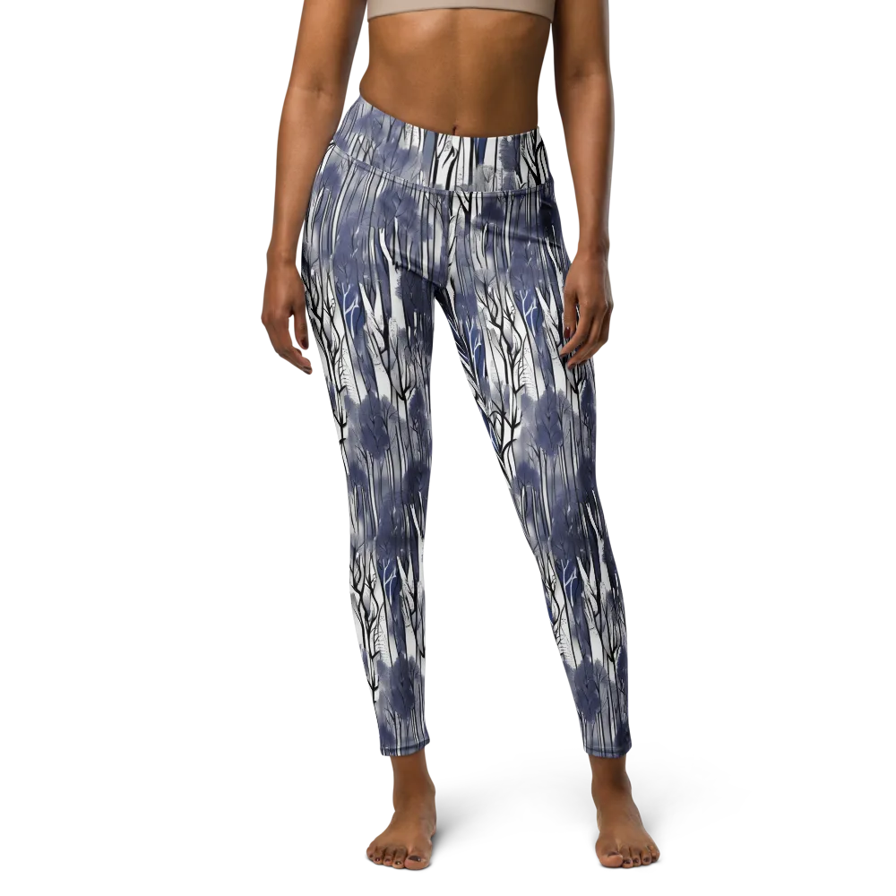 Bluewood Veil on Yoga Leggings — Front