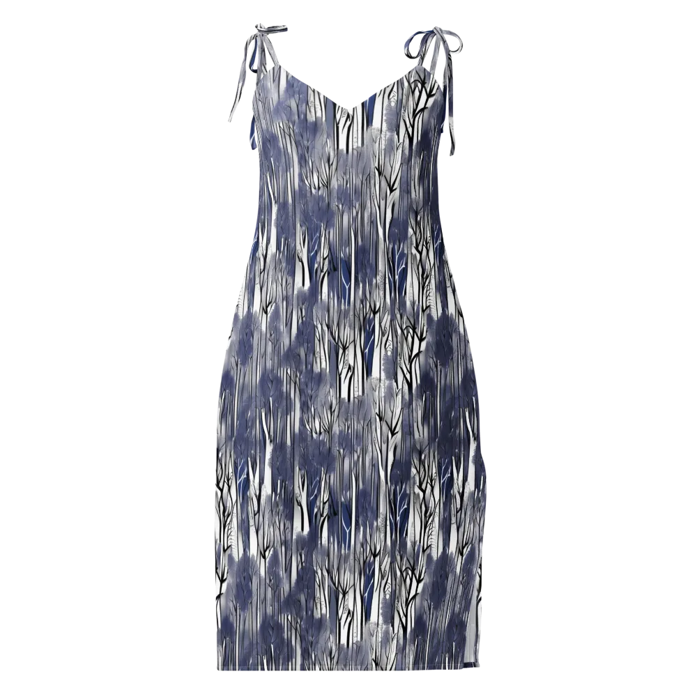 Bluewood Veil on Slip Dress — Front