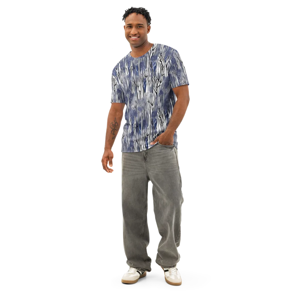Bluewood Veil on Men's Cotton Crew Neck T-Shirt — Front