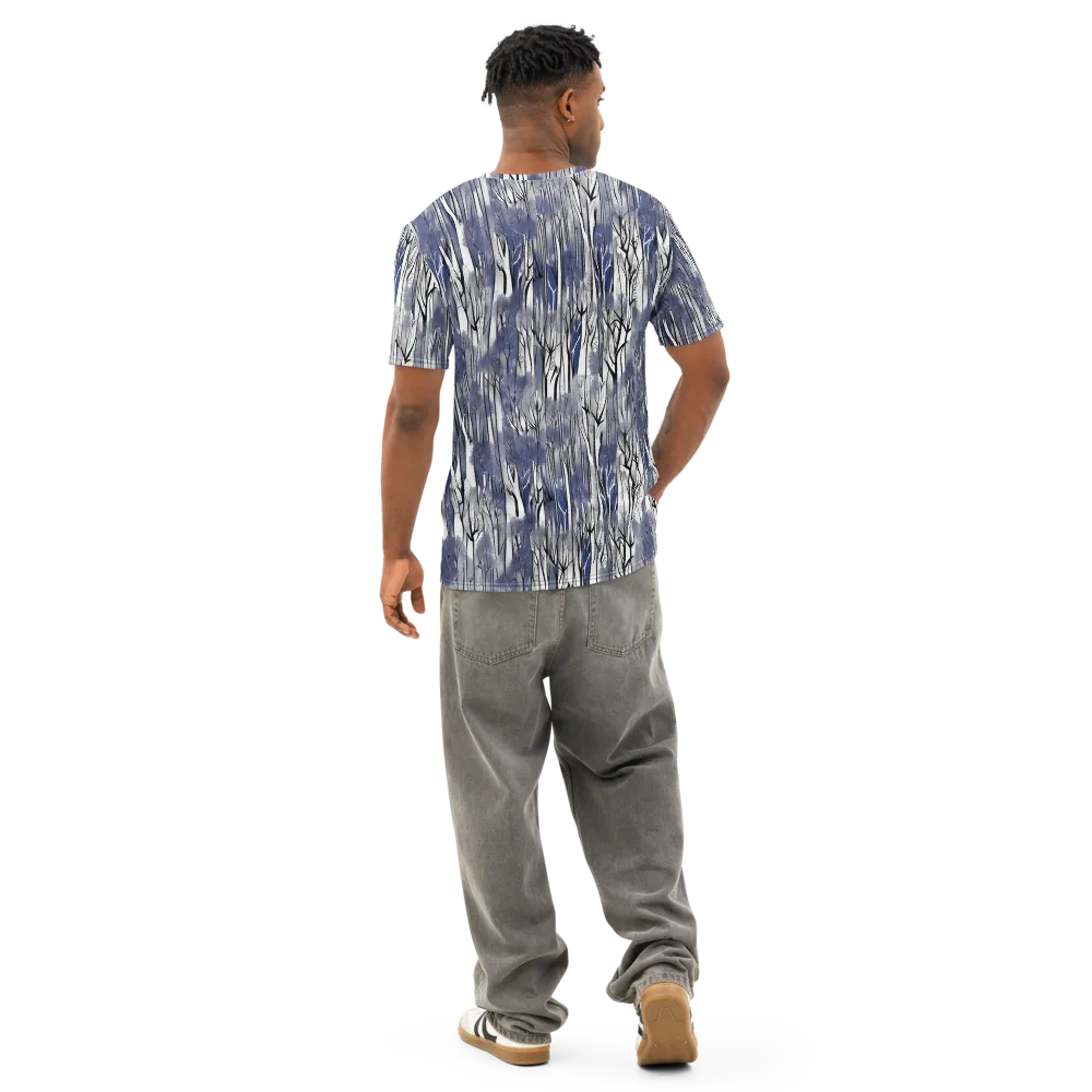 Bluewood Veil on Men's Cotton Crew Neck T-Shirt — Back