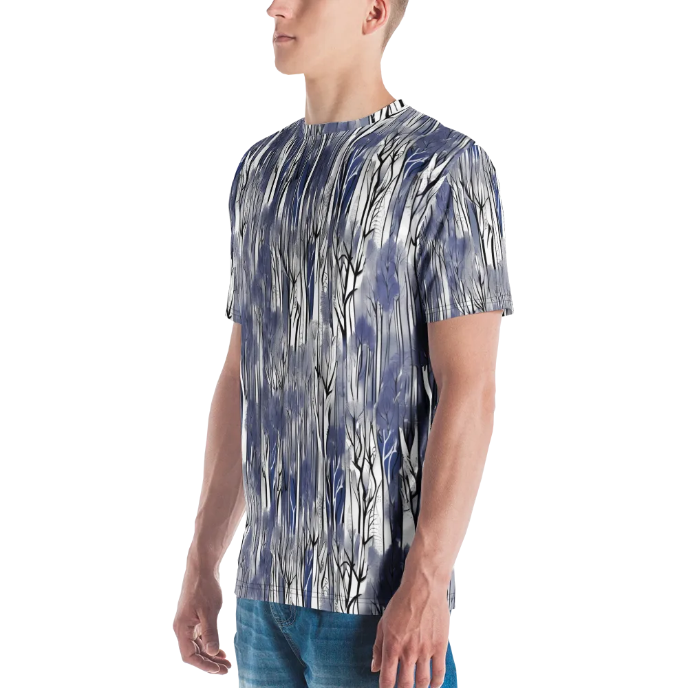 Bluewood Veil on Men's Crew Neck T-Shirt — Left