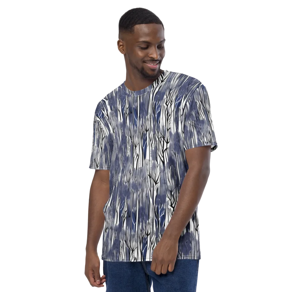 Bluewood Veil on Men's Crew Neck T-Shirt — Left