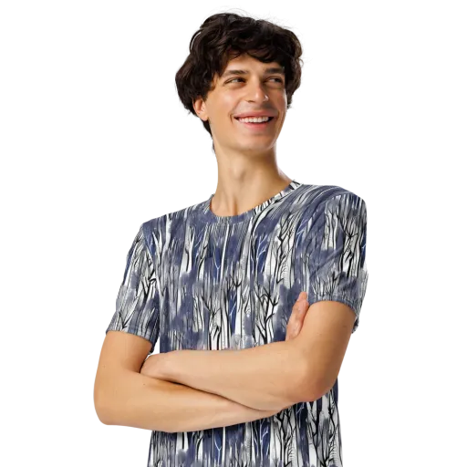 Bluewood Veil on a Men's Crew Neck T-Shirt