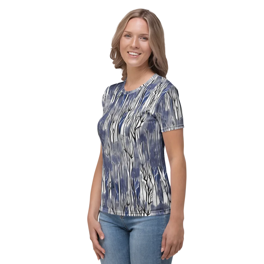 Bluewood Veil on Women's Crew Neck T-Shirt — Left