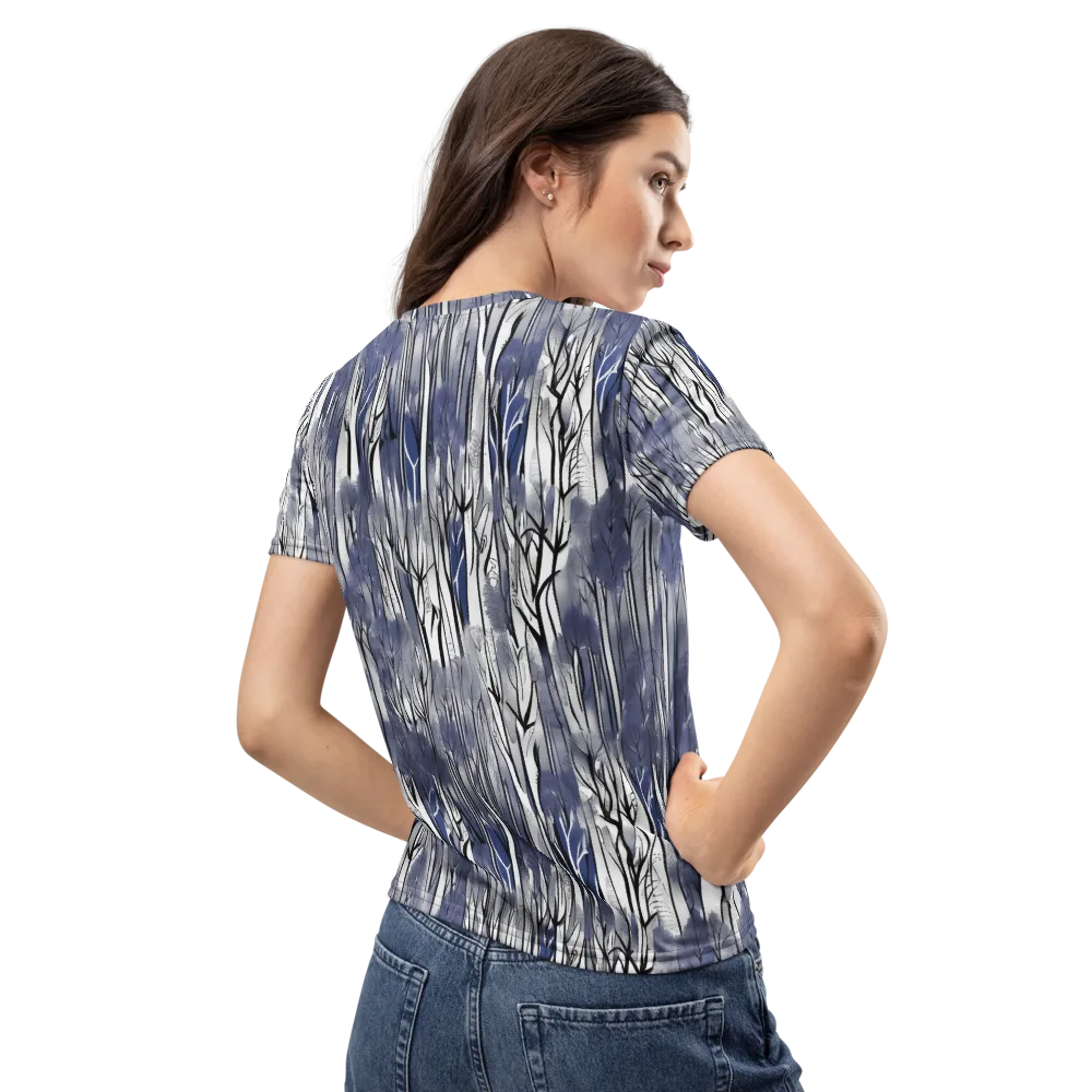 Bluewood Veil on Women's Crew Neck T-Shirt — Back