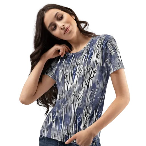 Bluewood Veil on a Women's Crew Neck T-Shirt