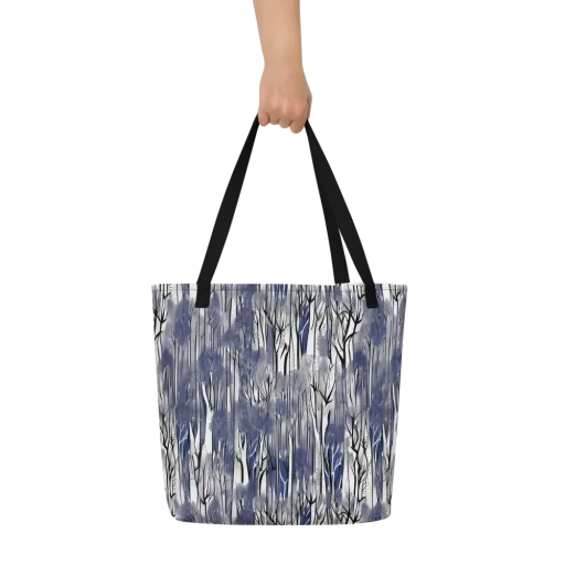 Bluewood Veil on a Large Tote Bag W/ Pocket