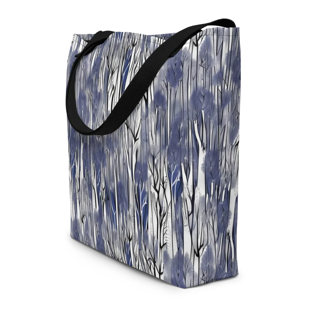 Bluewood Veil on Large Tote Bag W/ Pocket — Front